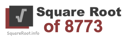 Square Root of 8773