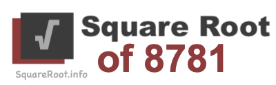 Square Root of 8781