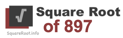 Square Root of 897