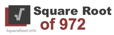 Square Root of 972