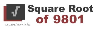 Square Root of 9801 Square Root of 9801