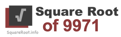 Square Root of 9971 Square Root of 9971